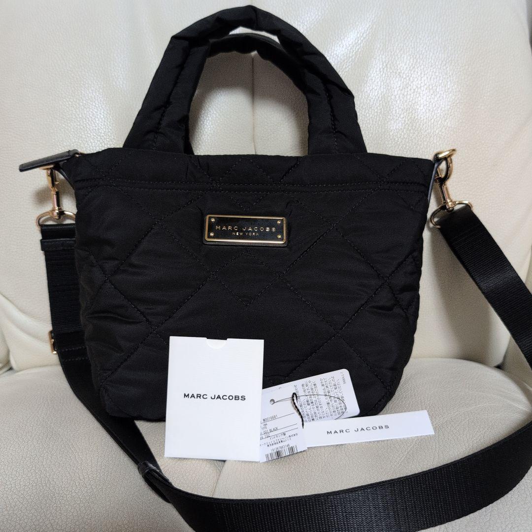 ☆マークジェイコブス☆　キルティング素材の2wayバッグ　黒　極美品！
