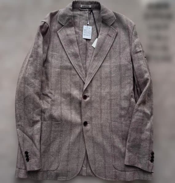 j*n様 オーラリー テーラードジャケット シルクウールリネン メンズ 5